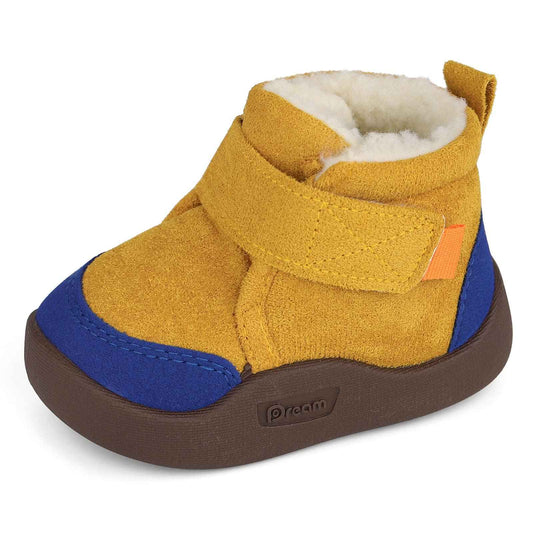 MASOCIO Winter Shoes Baby Boots Boys Girls Baby Shoes Winter Plush Flat Rubber Non-Slip Size 18-23 EU