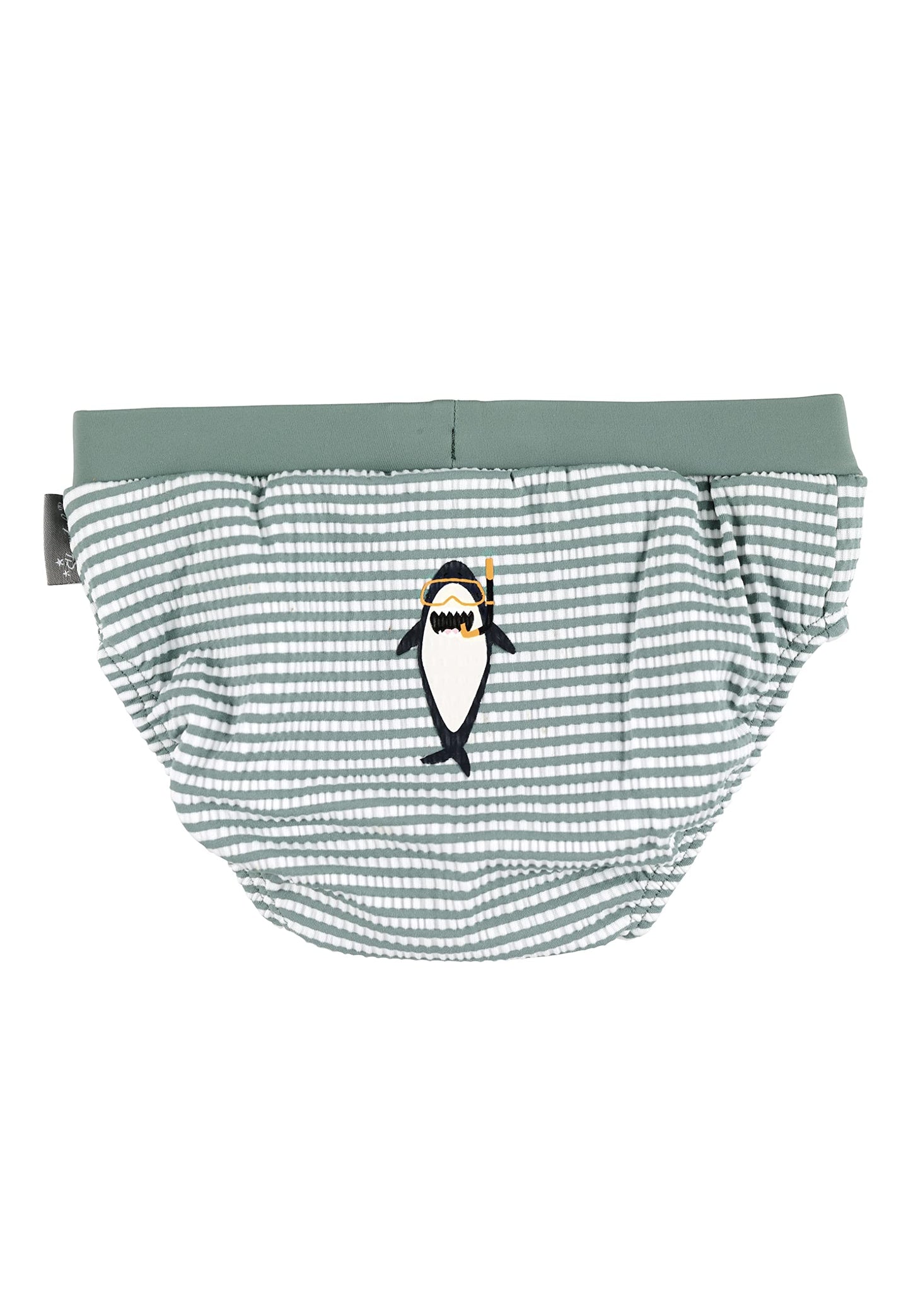 Sterntaler Swimming Trunks with Shark Print - UV Protection 50+ Baby Swimming Trunks with Nappy Insert up to Size 86/92 - Boys Swimming Trunks with Practical Cord for Width Adjustment