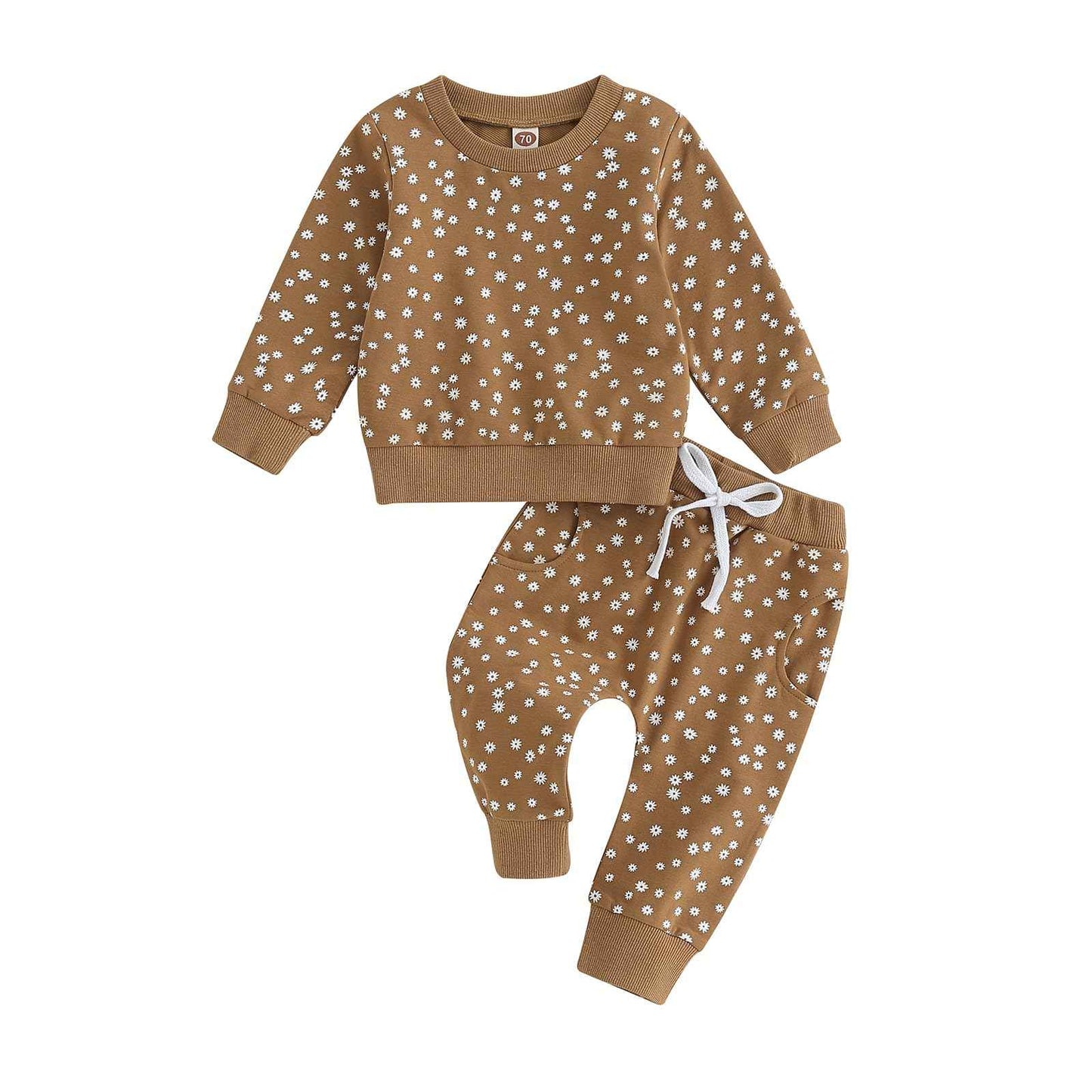 Himllauen Baby Mädchen Kleidung Sweatshirt + Lange Hose Zweiteiler Babykleidung Set Kleinkind Outfits