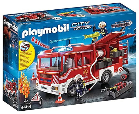 PLAYMOBIL City Action 9464 Feuerwehr-Rüstfahrzeug mit Licht und Sound, Ab 5 Jahren