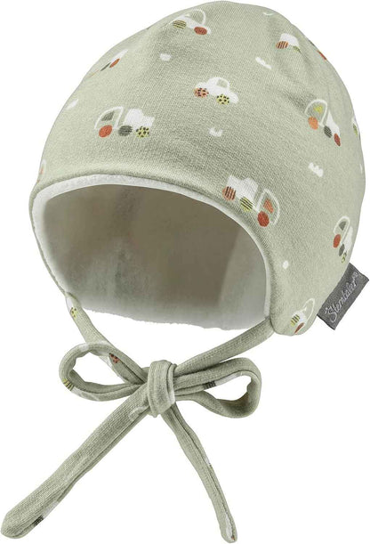 Sterntaler Beanie Sweat Printed with Dinosaurs Boys - Baby and Children's Hat Made of Sweat Fabric