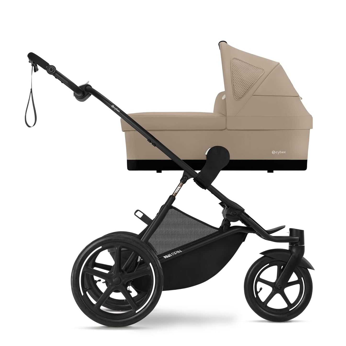 CYBEX Gold AVI SPIN Kinderwagen, Ab Geburt bis ca. 4 Jahre, Max. 111 cm und 22 kg, City-, All-Terrain-Kinderwagen, Moss Green
