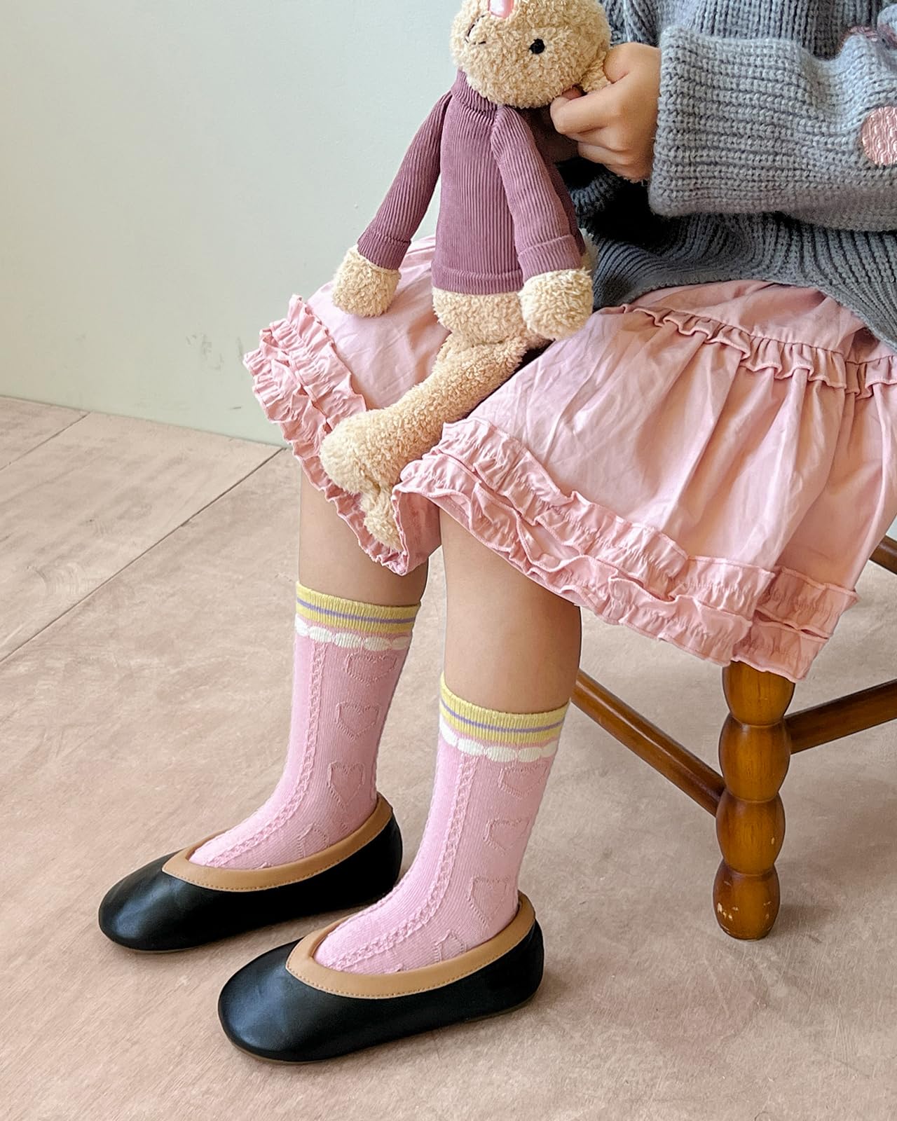 Kyopp 10 Paar Socken Kinder Mädchen und Jungen Funny Socken Lustig Animals Cotton Socken Crew Socks Winter/Sommer