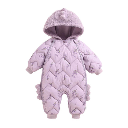 JiAmy Baby Snowsuit, Baby Boys Girls Winter Jumpsuit Romper Newborn Snow Overall for 6-24 Months