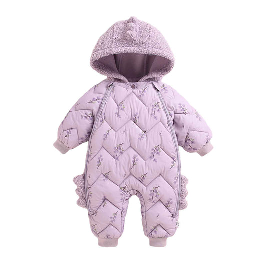 JiAmy Baby Snowsuit, Baby Boys Girls Winter Jumpsuit Romper Newborn Snow Overall for 6-24 Months