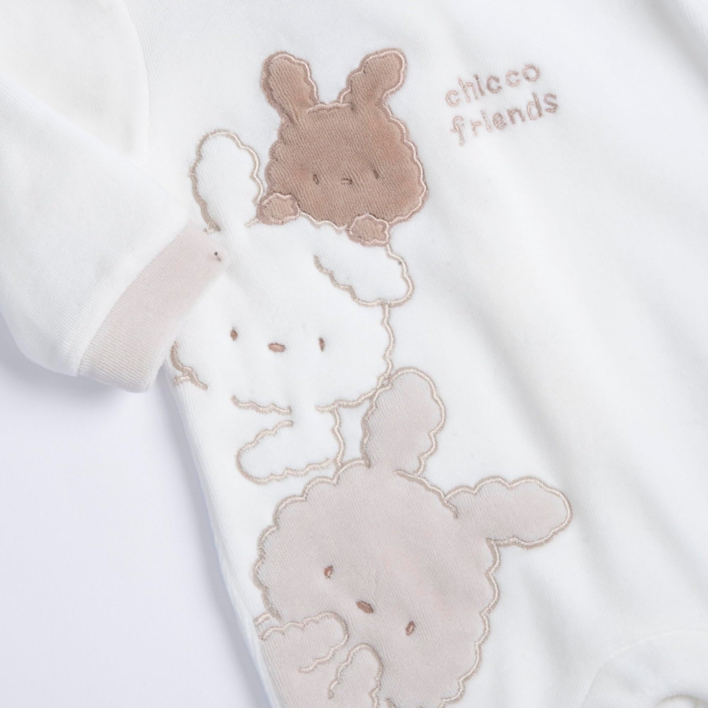 Chicco, Babystrampler Aus Warmem Und Weichem Nicki, Mit Praktischer Schrittöffnung, Ideal Für Den Winter, Babykleidung für 0-24 Monate, Designed in Italy