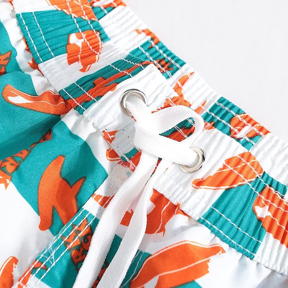 FedMois Jungen Badeshorts Schnelltrocknend Kinder Badehose Schwimmshorts