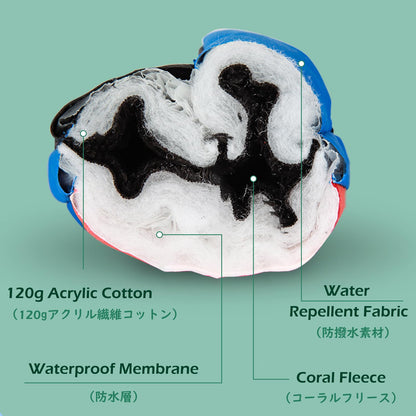 TRIWONDER Children's Ski Gloves, Thermal Fleece Gloves, Warm Winter Gloves for Boys and Girls