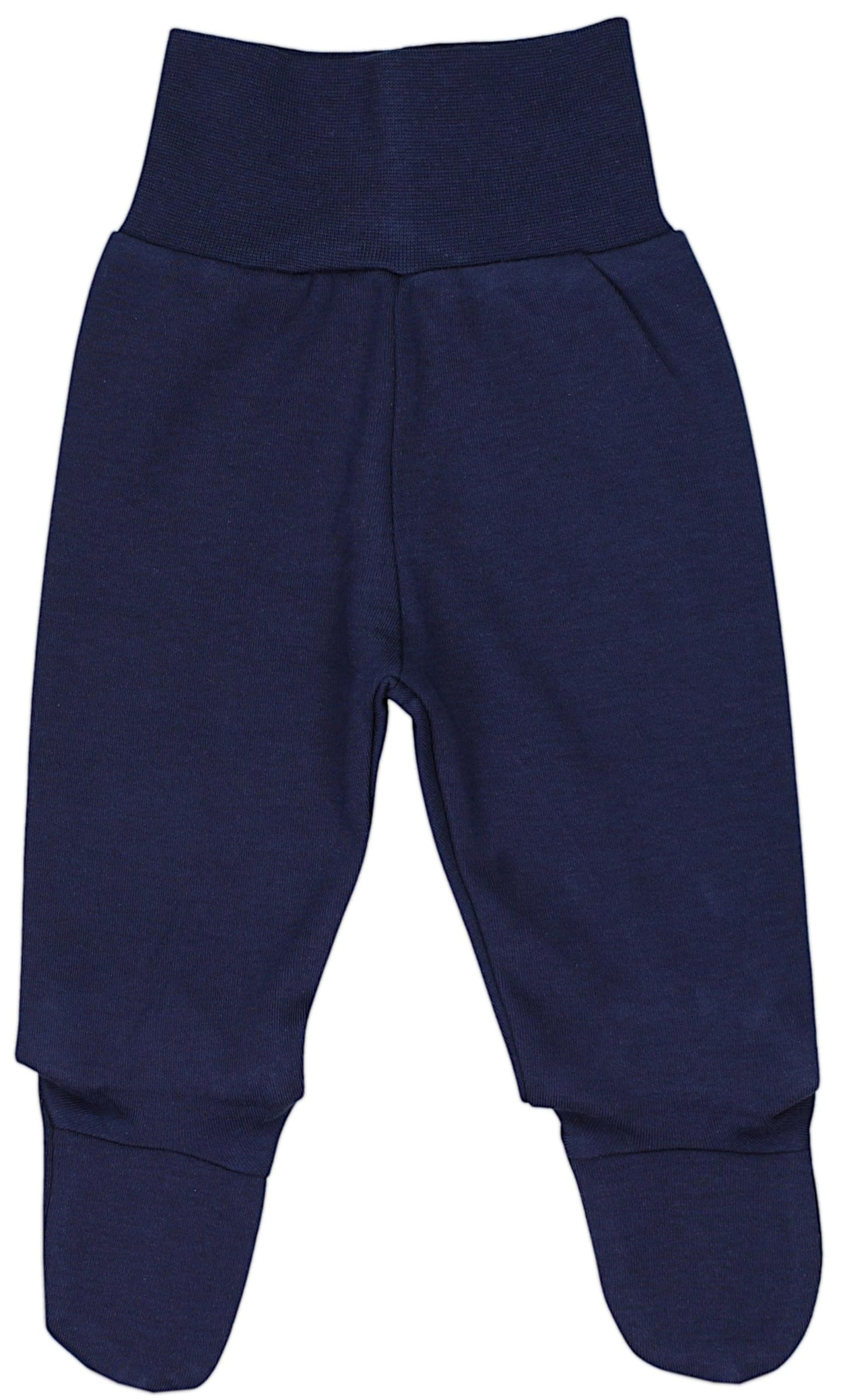 TupTam Pumphose Baby Jungen mit Fuß 3er Pack – Weiche Baby Hose aus Baumwolle mit Komfortbund