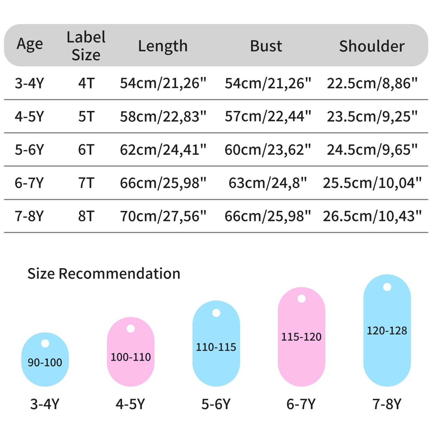 SFreeBo Girls Dresses Unicorn Rainbow Dress Kids Girls Gift Cotton Colourful Dresses for Girls 104 110 116 122 128