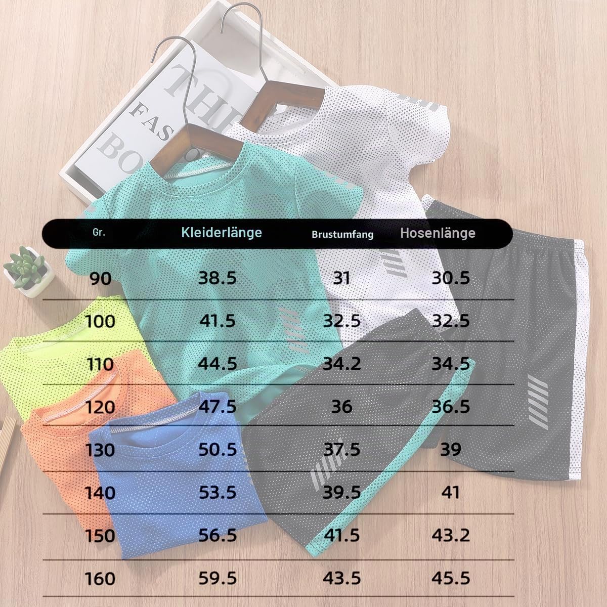 Kinder Trainingsanzug Jungen Set 2-Teilig Jogginganzug Sommer Schnelltrockend Casual Klamotten