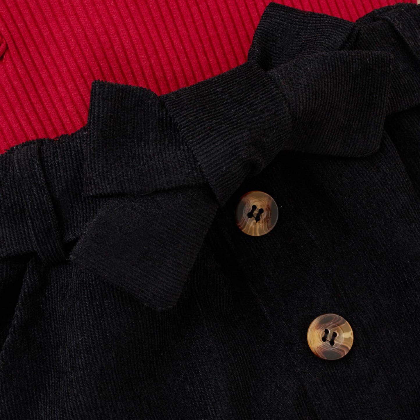 Geagodelia Baby Girl Clothing Outfit Baby Clothing Set Long Sleeve Top + Skirt Newborn Soft Baby Set Two Piece 
