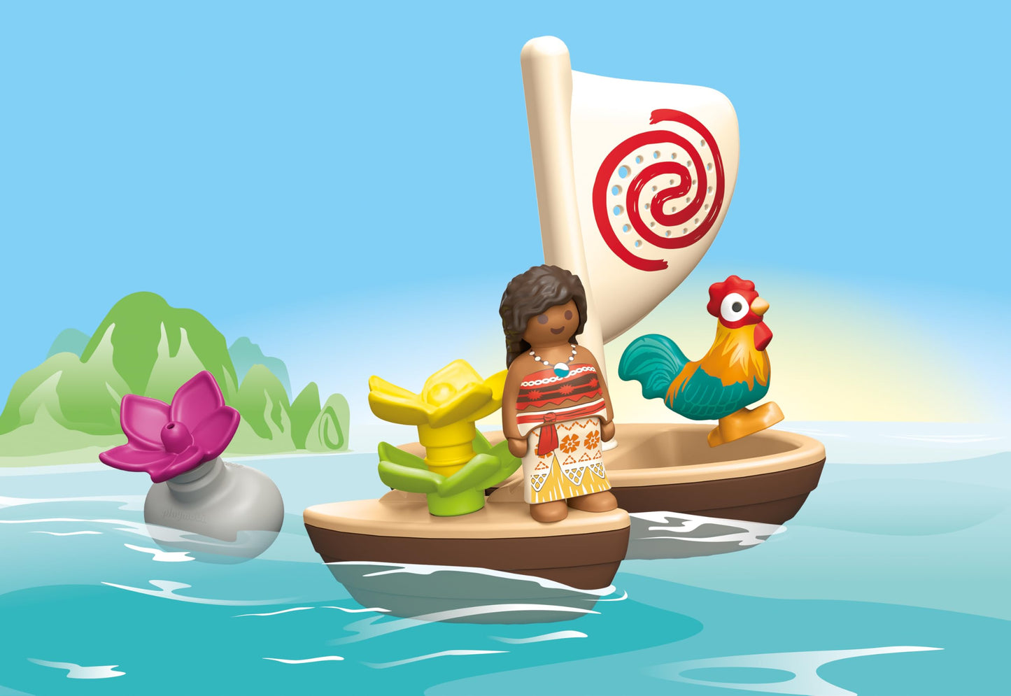 PLAYMOBIL JUNIOR | Disney | Vaianas Katamaran | nachhaltiges Spielzeug aus biobasierten Kunststoffen | für Kinder ab 1 Jahr | 71459