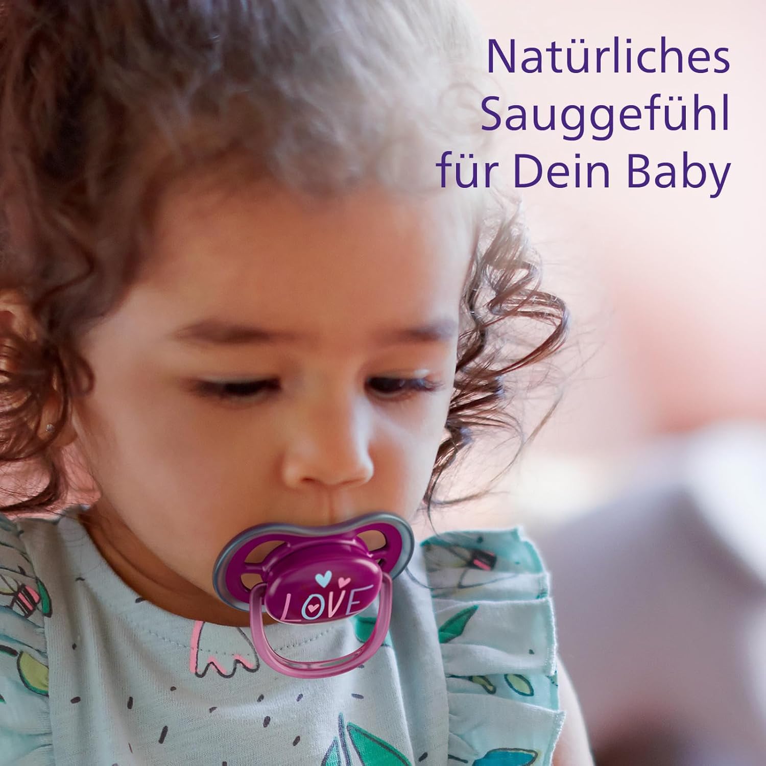 Philips Avent ultra air Schnuller - 2er Pack, BPA-freier, atmungsaktiver Schnuller für Babys ab 18 Monaten, inklusive Transport- und Sterilisationsbox, Elefanten/Love (Modell SCF349/22) - Meloni2