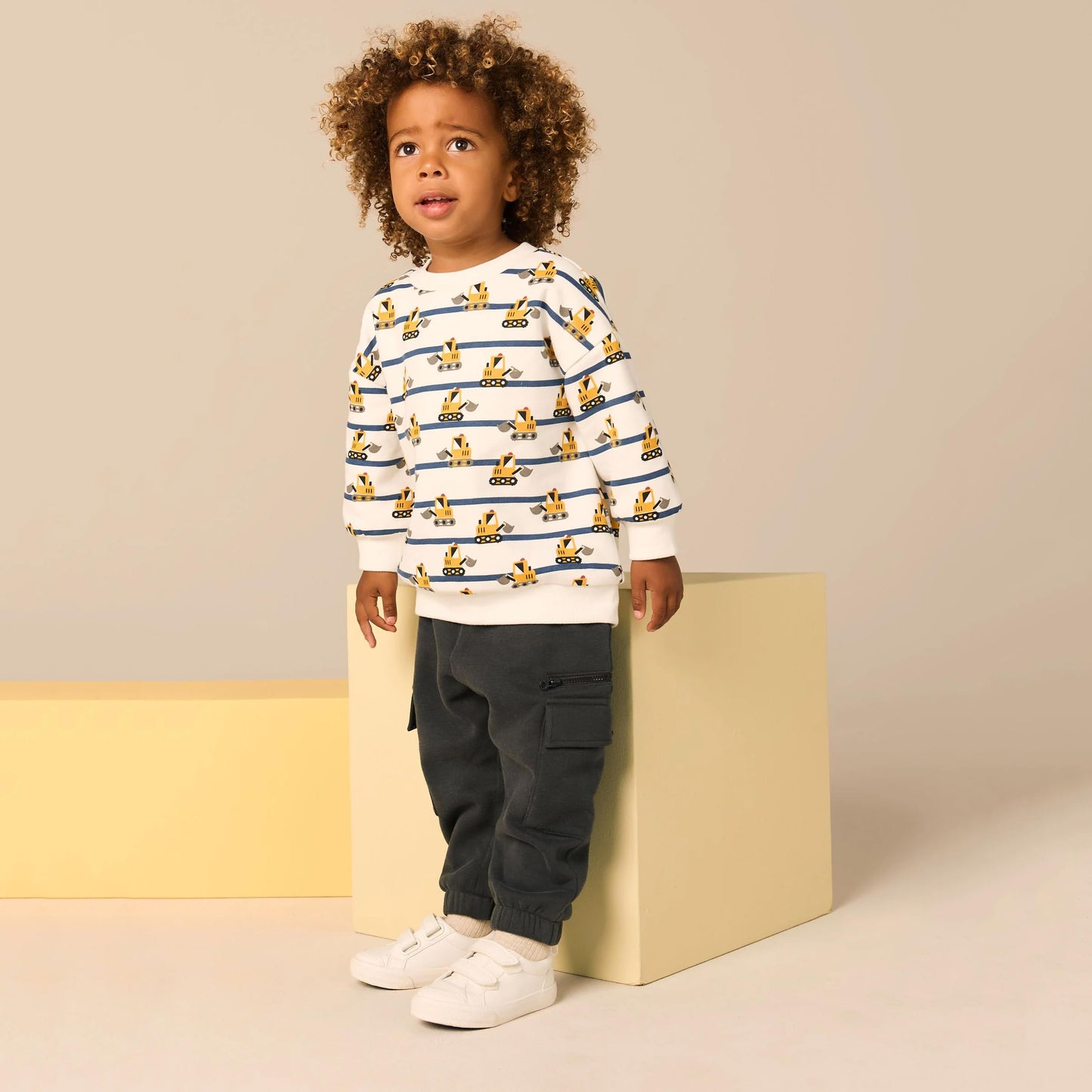 Boys' Pullover Sweatshirt Kids Casual Long Sleeve Tops Animal Aeroplane Winter Warm Striped Tops Age 2-7 Years