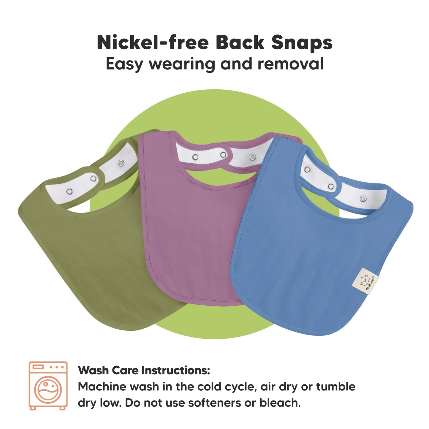 Baby Bibs for Boys &amp; Girls - 8-Pack Organic Cotton Teething Bibs - Baby Bibs for Girls &amp; Boys - Large Bibs for Infants, Toddlers (Wilderness) 