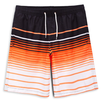 MEILONGER Boys' Swim Shorts Quick-drying Boardshorts with Mesh Lining Pockets and Adjustable Drawstring 