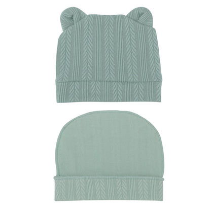 DRESHOW Newborn Baby Hat and Gloves Set Beanie Clothing Unisex Infant Hat Kindergarten Cap Baby Boys Girls 0-6 Months 