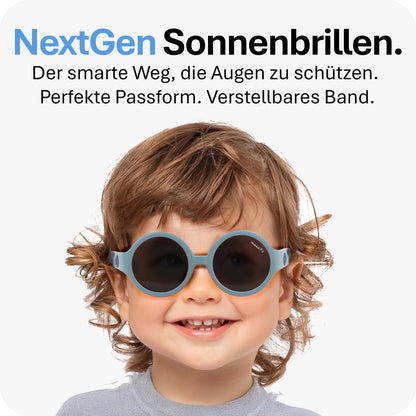 Mausito Sonnenbrille Kinder 6-24 Monate & 2-5 Jahre | VERGLEICHSSIEGER Kindersonnenbrille 100% UV-Schutz | BIEGSAM | Schadstofffreie Kindersonnenbrillen mit Band | Europäisches Design für Kinder