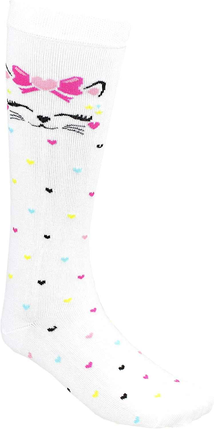 TupTam Girls' Knee-Length Socks, Patterned, Pack of 3