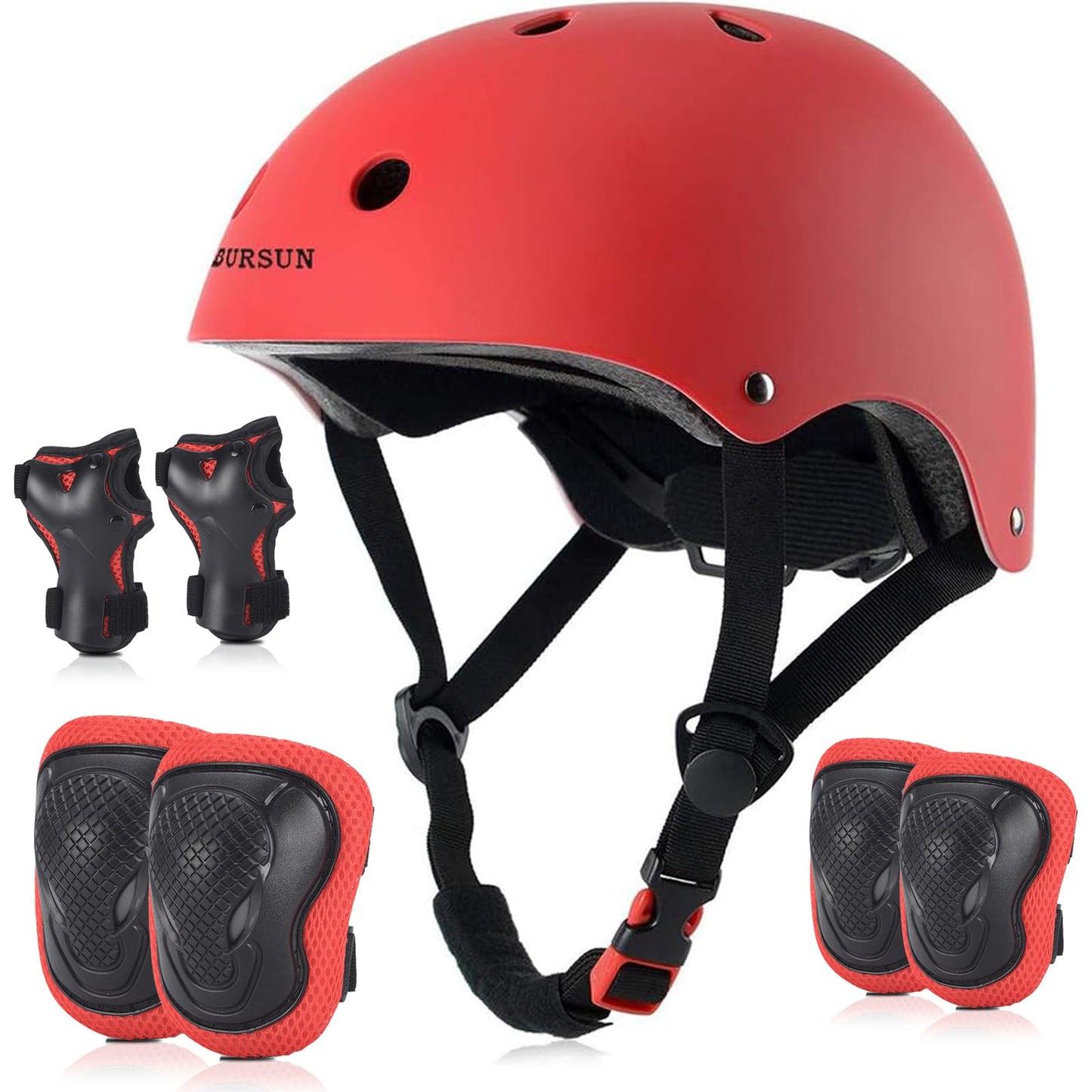 BURSUN Kinder Fahrradhelm Kinderhelm Skaterhelm für Alter 2-16 Jahre Jungen Mädchen, Kinderhelm für Fahrrad Roller Skateboard Scooter Roller Skating