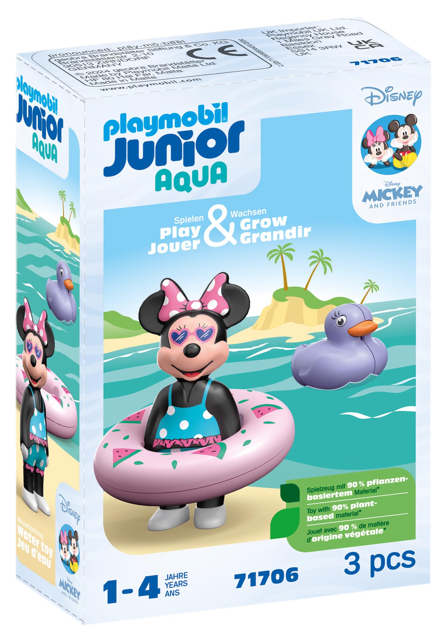 PLAYMOBIL JUNIOR | Disney | Vaianas Katamaran | nachhaltiges Spielzeug aus biobasierten Kunststoffen | für Kinder ab 1 Jahr | 71459