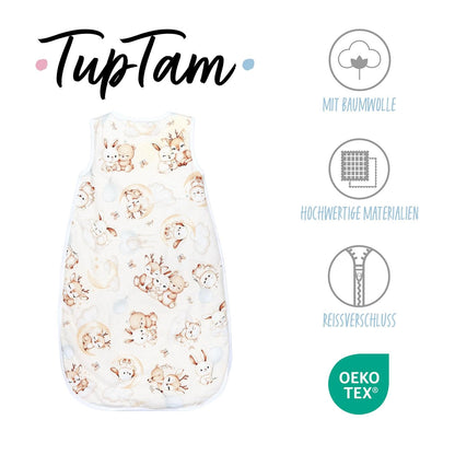 TupTam Baby Sleeping Bag 2.5 Tog - Oeko-Tex All-Year Sleeping Bag Children with Side Zip, Sleeveless