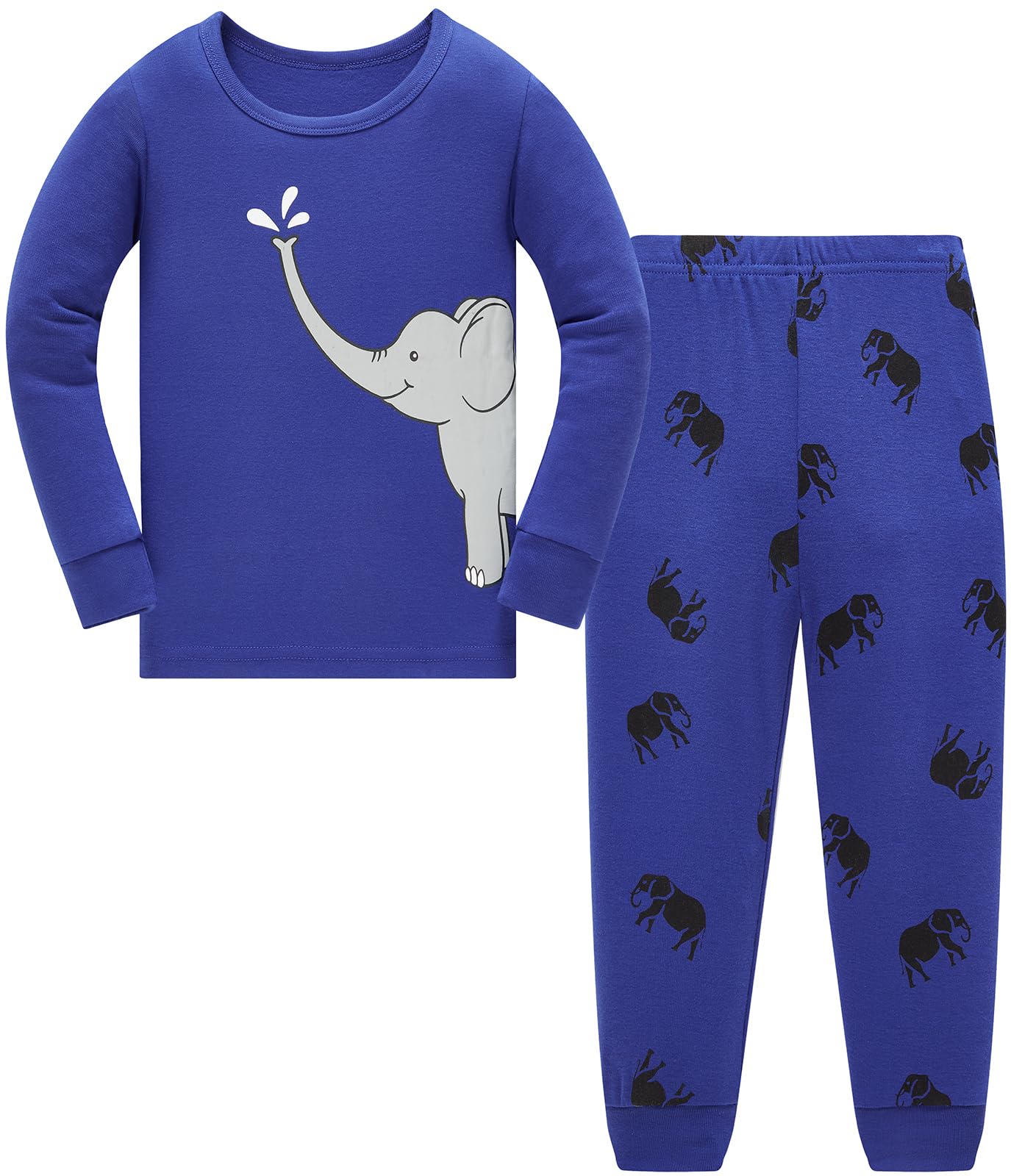 Jungen Pyjamas Dinosaurier Kinder Nachtwäsche Langarm Baumwolle Winter Weihnachten Pyjama Set Größe 92-152, 1-12 Jahre