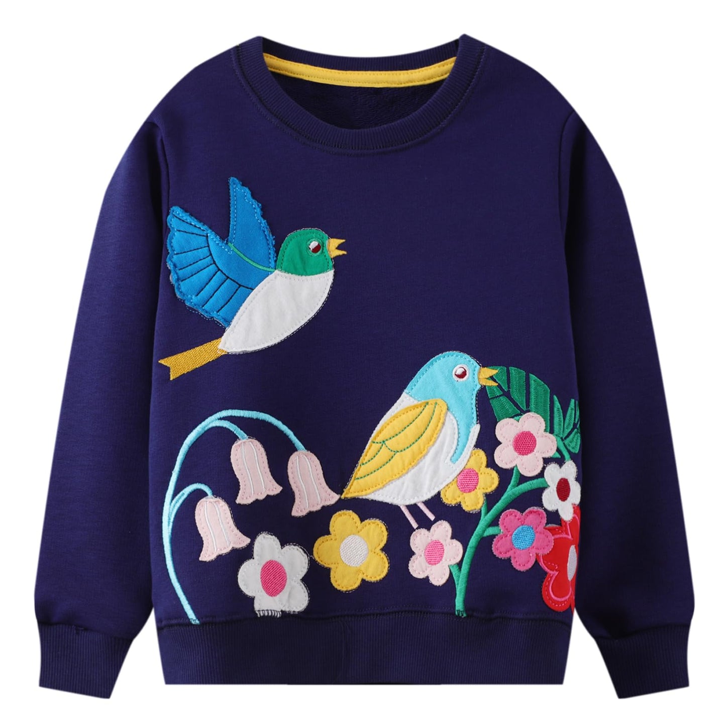 Codkkre Girls' Sweatshirt for Children Cute Cartoon Sweater Girls Long Sleeve Cotton Shirts Age 2-10 Years