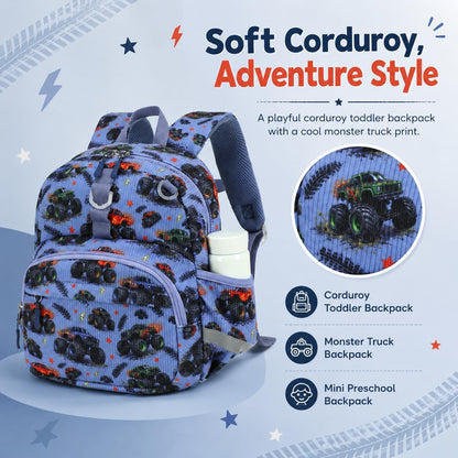 Kinderrucksack Jungen Kinder Rucksack Tagesrucksack Vorschulrucksack Kindergartentasche Schulrucksack für Schule Kita 38cm 3-8Y