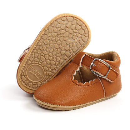 RVROVIC Baby Mädchen Mokassins Prinzessin Mary Jane Flache Kleider Schuhe Premium Leichte Weiche Sohle Krippe Schuhe Kleinkind Schuhe