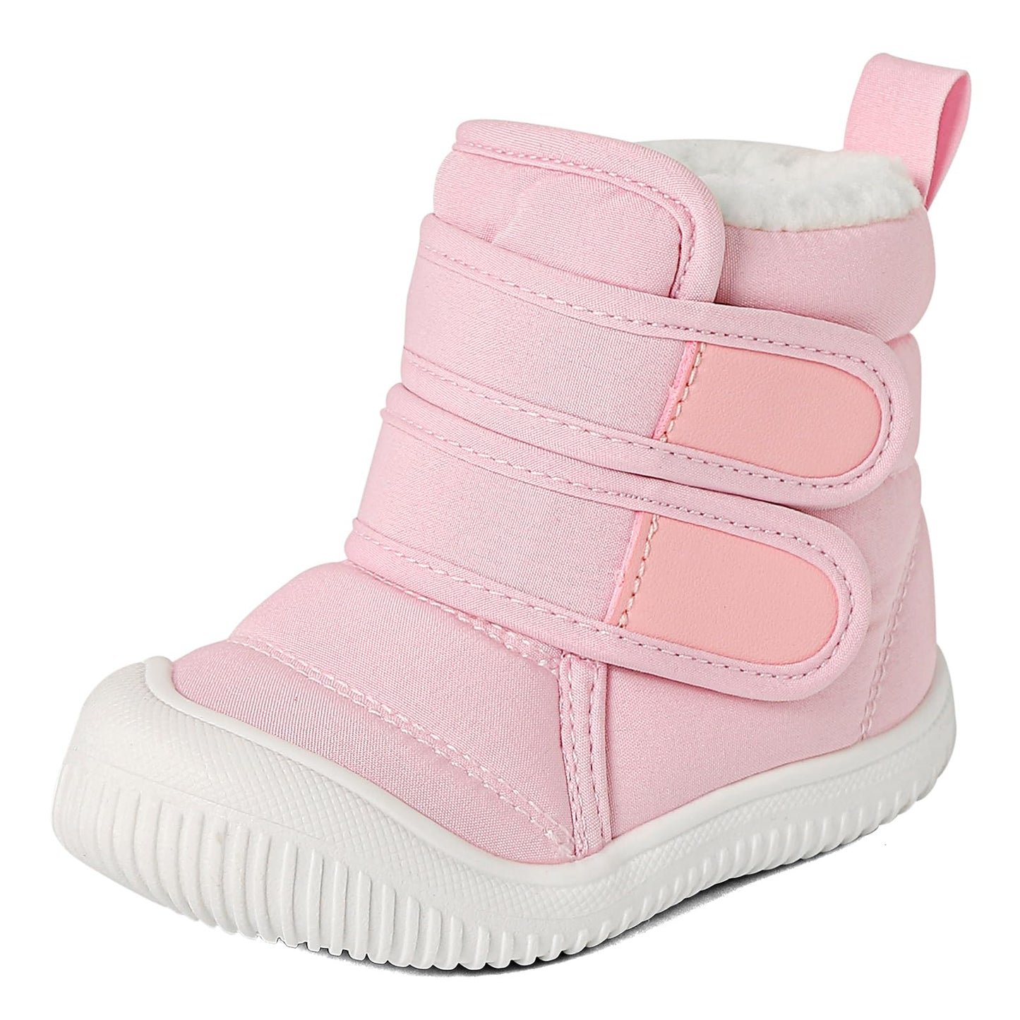 MASOCIO Winter Shoes Baby Boots Boys Girls Toddler Winter Boots Plush Flat Rubber Non-Slip Size 19-27 EU