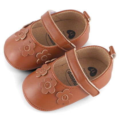 MASOCIO Baby Lauflernschuhe Krabbelschuhe Mädchen Kleinkind Rutschfesten Lederpuschen Babyschuhe 3-18 Monate