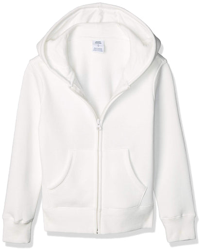 Essentials Girls' Fleece Zip-Up Hoodie 