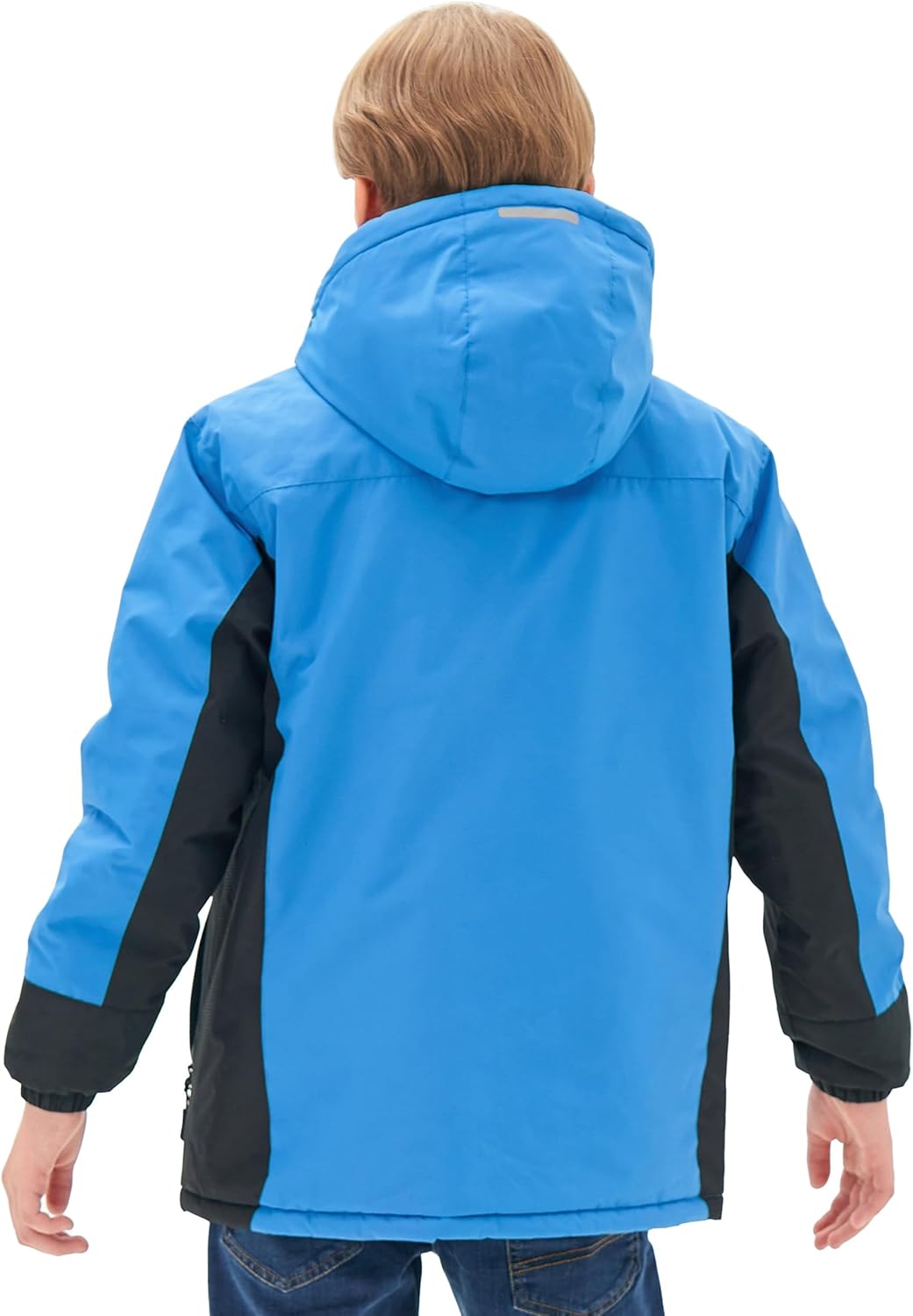MoFiz Winter Jacket Boys Ski Jacket Warm Inner Lining Children's Outdoor Softshell Jackets Snow Jacket with Removable Hood
