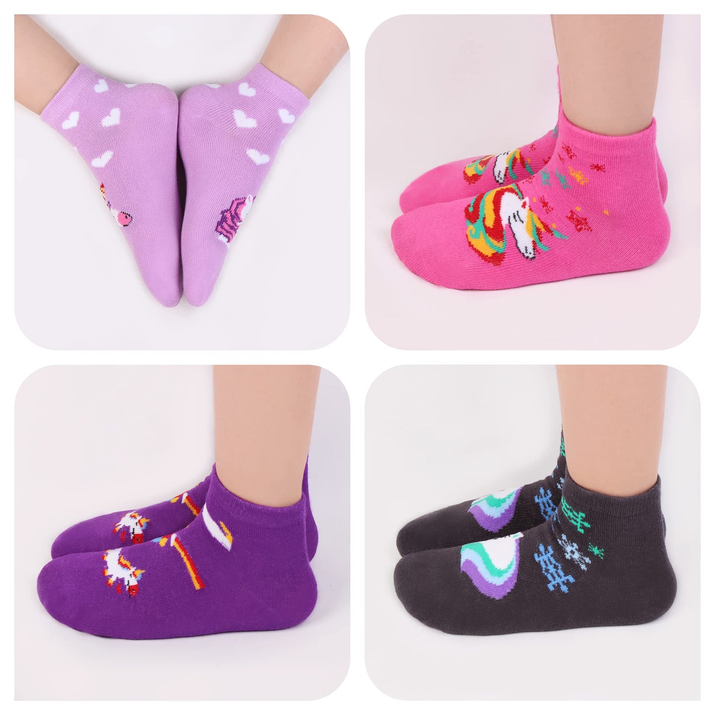Libella 10/12er Kinder Mädchen Sneaker Socken Kids Füßlinge Sneakersocken bunt 2108VA