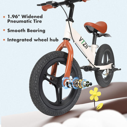 VTZII Laufrad 2 in 1 Kinderfahrrad für Kinder ab 2 3 4 5 6 7 Jahre,mit Bremse Stützräder Pedalen,12 14 16 Zoll Kinderlaufrad - Meloni2
