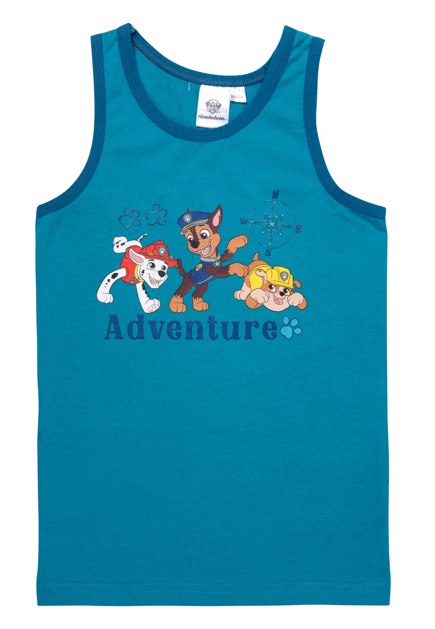 Paw Patrol Vest for Boys - Adventure Children's Tank Top Vest Underwear Blue (Pack of 2)