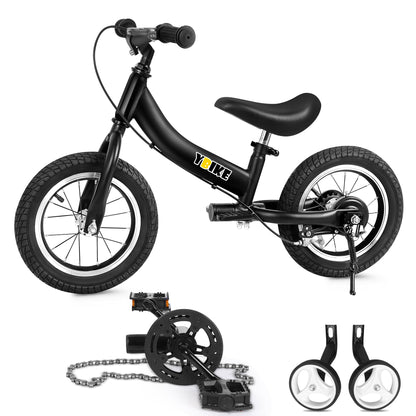 YBIKE 2 in 1 Laufrad, Kinderlaufrad und Kinderfahrrad Dual-Use-Funktion, geeignet für Kinder im Alter von 1-7, 12,14,16 Zoll mit Bremse, Pedal, Trainingstheorie - Meloni2