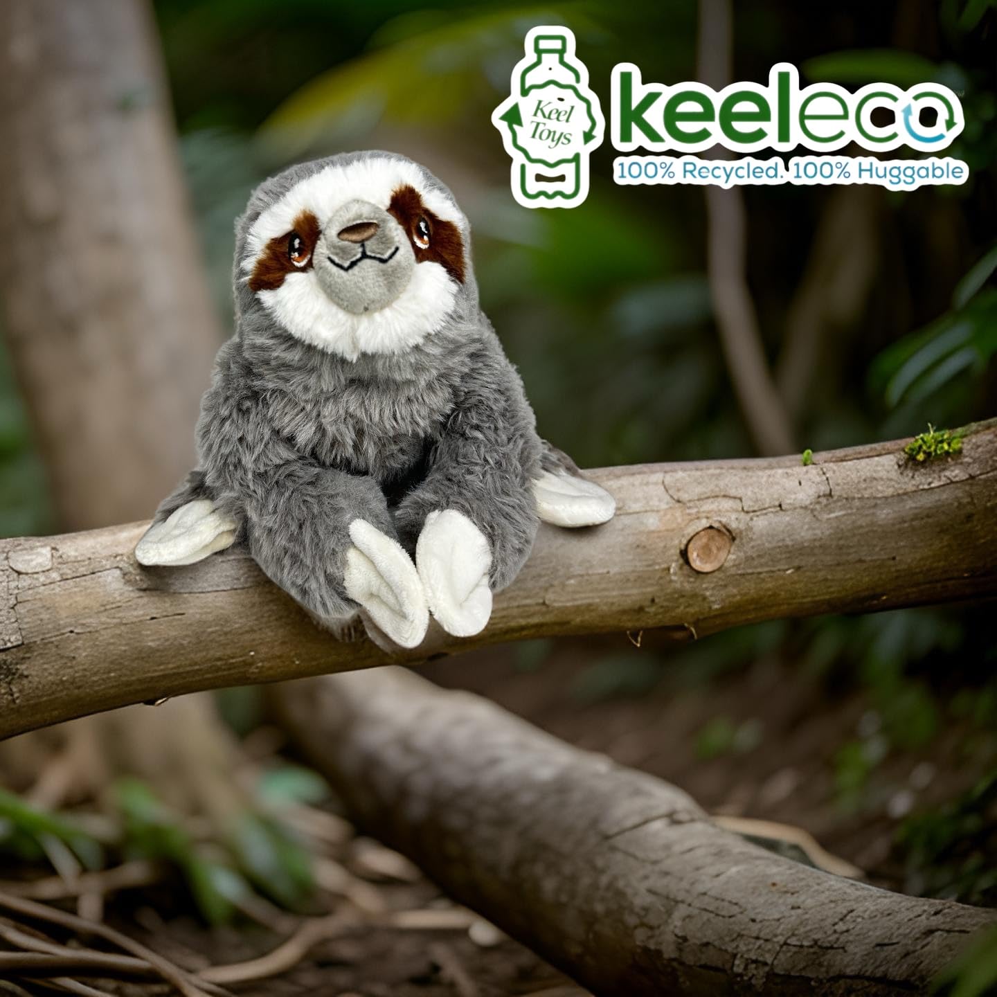 Deluxe Paws Plüsch, kuschelig, weich, Öko-Spielzeug, 100% recycelt (Kuh)