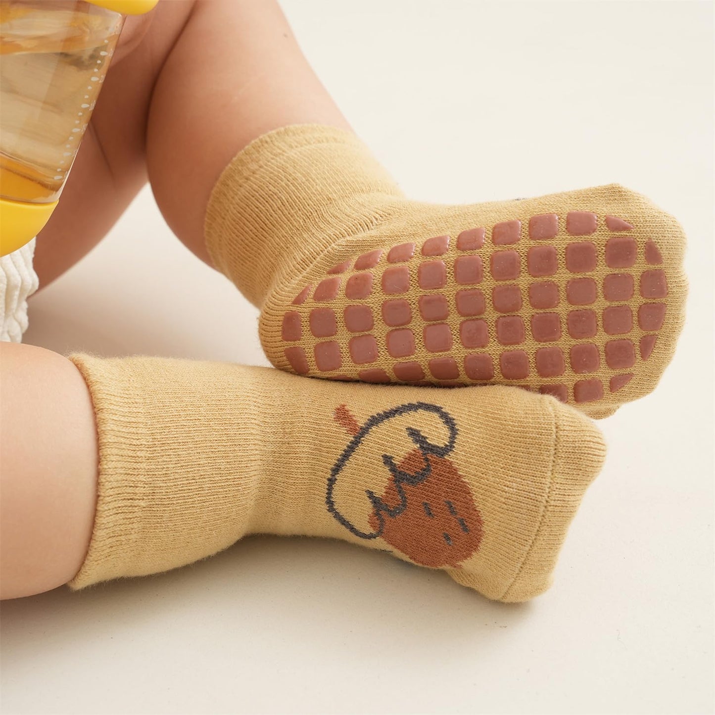 outfit spring Non-Slip Socks Baby, Non-Slip ABS Socks Children, Newborn Cotton Stopper Socks Non-Slip Socks Crawling Socks for Birth Girls Boys Gift 0-5 Years