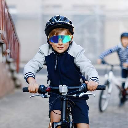Beipegin Sonnenbrille Kinder Polarisierte UV400 Schutz Jugendliche Fahrradbrille Sportbrille Schnelle Brille Sonnenstrahlen Radfahren Sonnenbrillen für Teens Jungen Mädchen