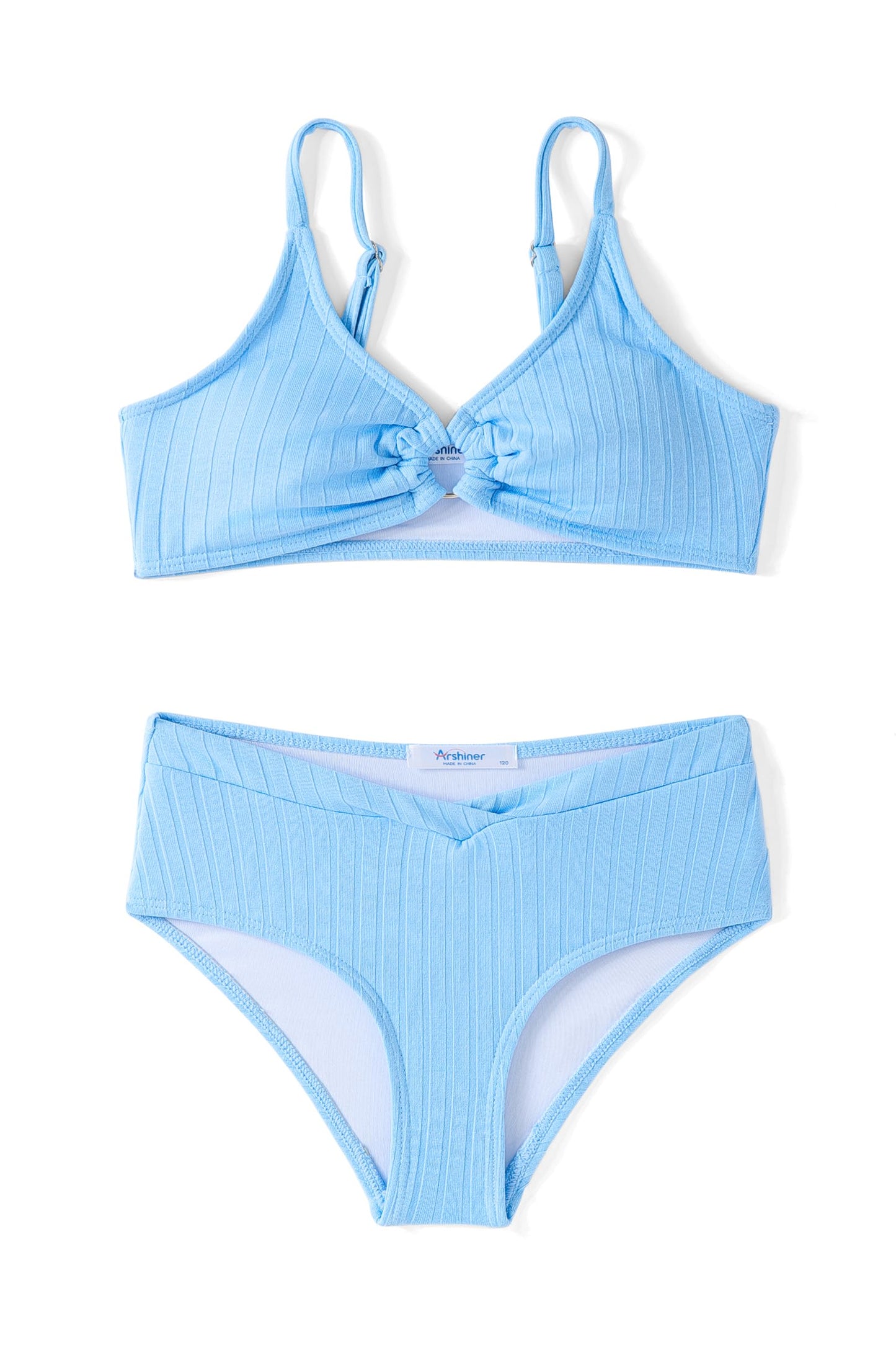 Arshiner Mädchen Bikini-Set Sommer Kinder Badeanzuge Zweiteiliger Mode Tankini Hautfreundlich Atmungsaktiv Bikinis für Mädchen 5-14 Jahre