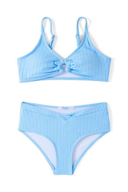 Arshiner Mädchen Bikini-Set Sommer Kinder Badeanzuge Zweiteiliger Mode Tankini Hautfreundlich Atmungsaktiv Bikinis für Mädchen 5-14 Jahre