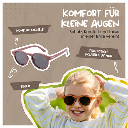 Maesy Faela Kindersonnenbrille für 3-6 Jahre - UV400 polarisierter Schutz - Flexibler und flexibler Rahmen - Sichere und bequeme Kindersonnenbrille für Kleinkinder