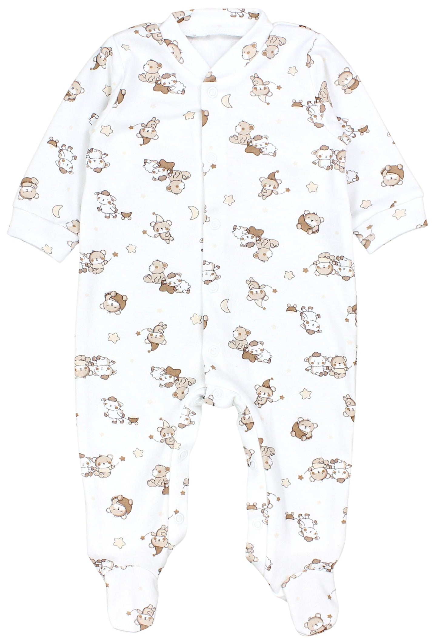 TupTam Baby Jungen Schlafstrampler Langarm Strampler Schlafanzug mit Fuß 3er Pack