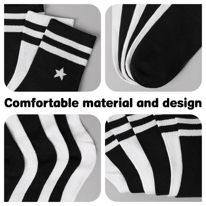 Libella 12 Paar Kindersocken Jungen Mädchen Sportsocken Fussball Wintersocken Baumwolle bunt Cotton modische makronen Füßlinge 2889VA