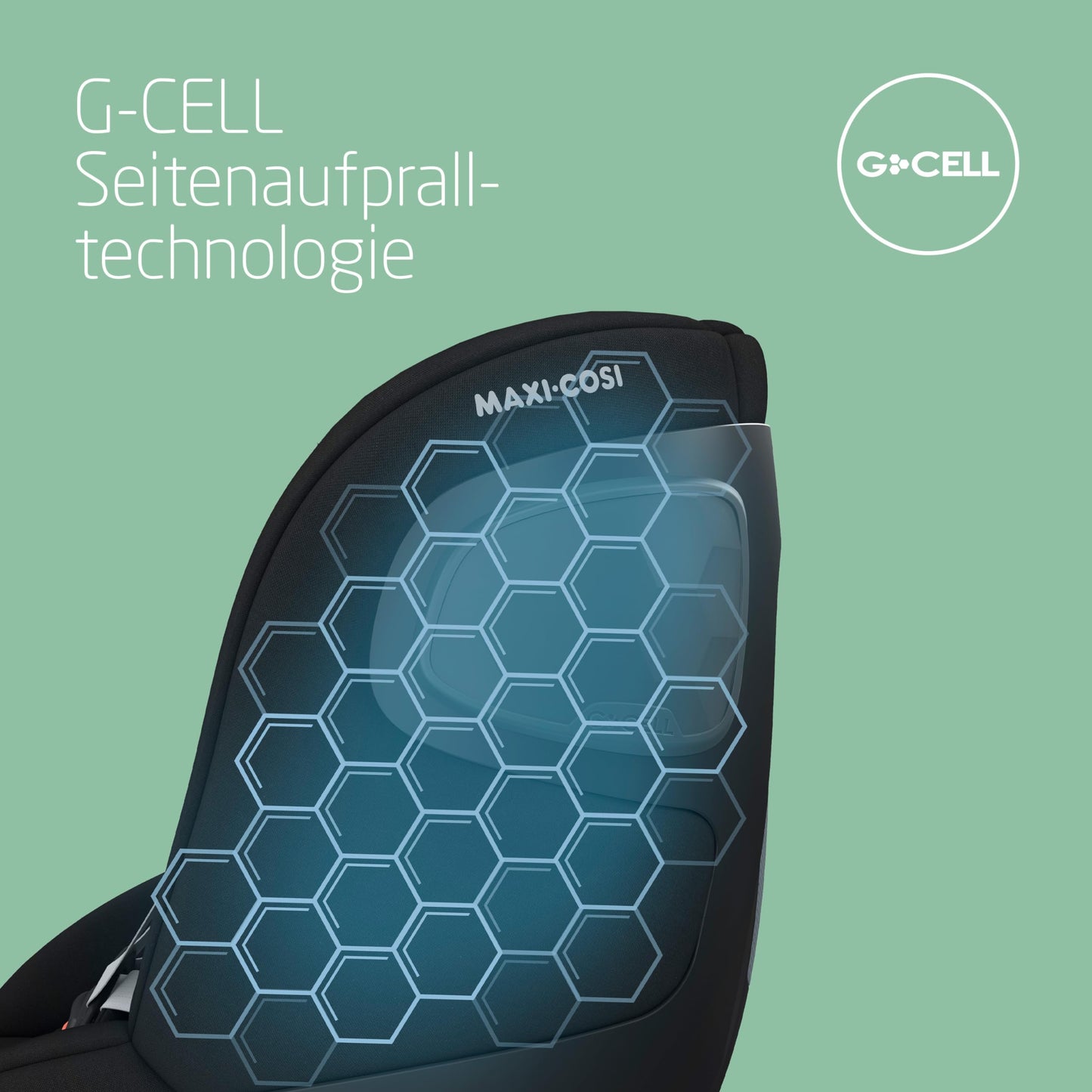 Maxi-Cosi Pebble 360 i-Size Babyschale Drehbar, Neugeborenen Autositz 360 Grad, 0–15 Monate (40–83 cm), Drehung mit einer, ClimaFlow, Easy-In-Gurt, G-CELL Seitenaufprallschutz, Essential Green