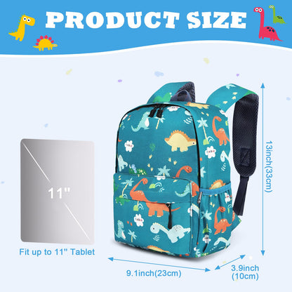 Kinderrucksack Jungen, Mini-Dinosaurier-Rucksack, Kindergarten Schulrucksäcke, Kleinkind Schultasche für Kinder, Jungen, Mädchen, Kleinkind
