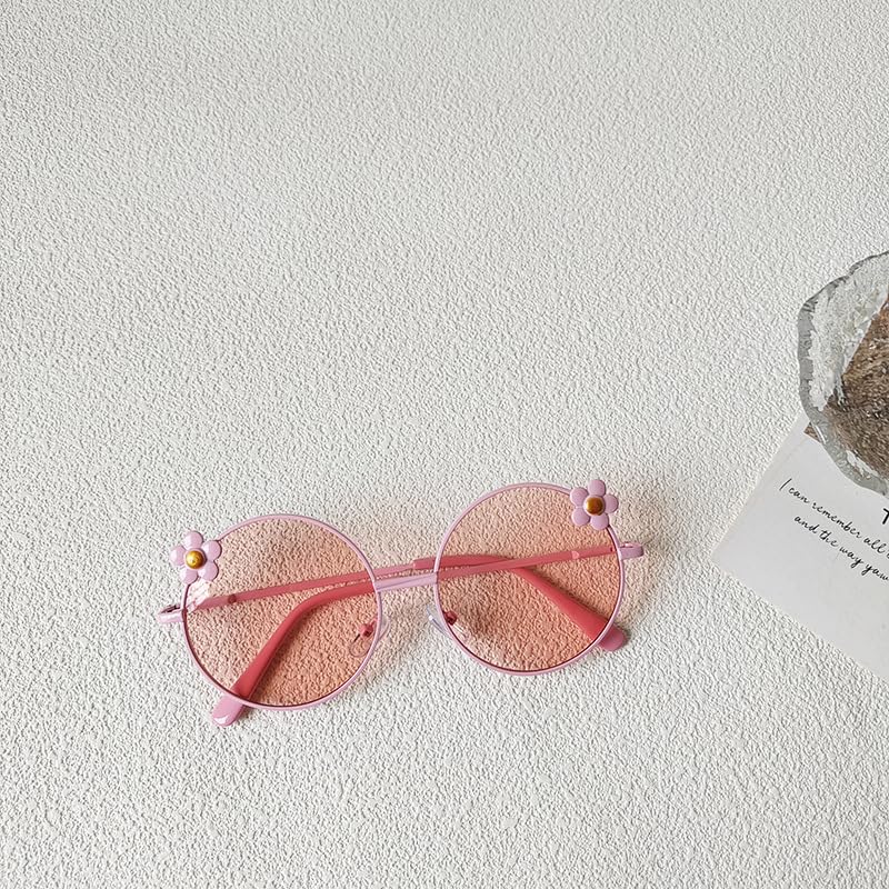 Hifot Sonnenbrille Kinder für Mädchen, Kinder Pilotenbrille mit Edelstahl Metall Gestel Kleinkind Sonnenbrille Kinder Sonnenbrillen 3-12jahre